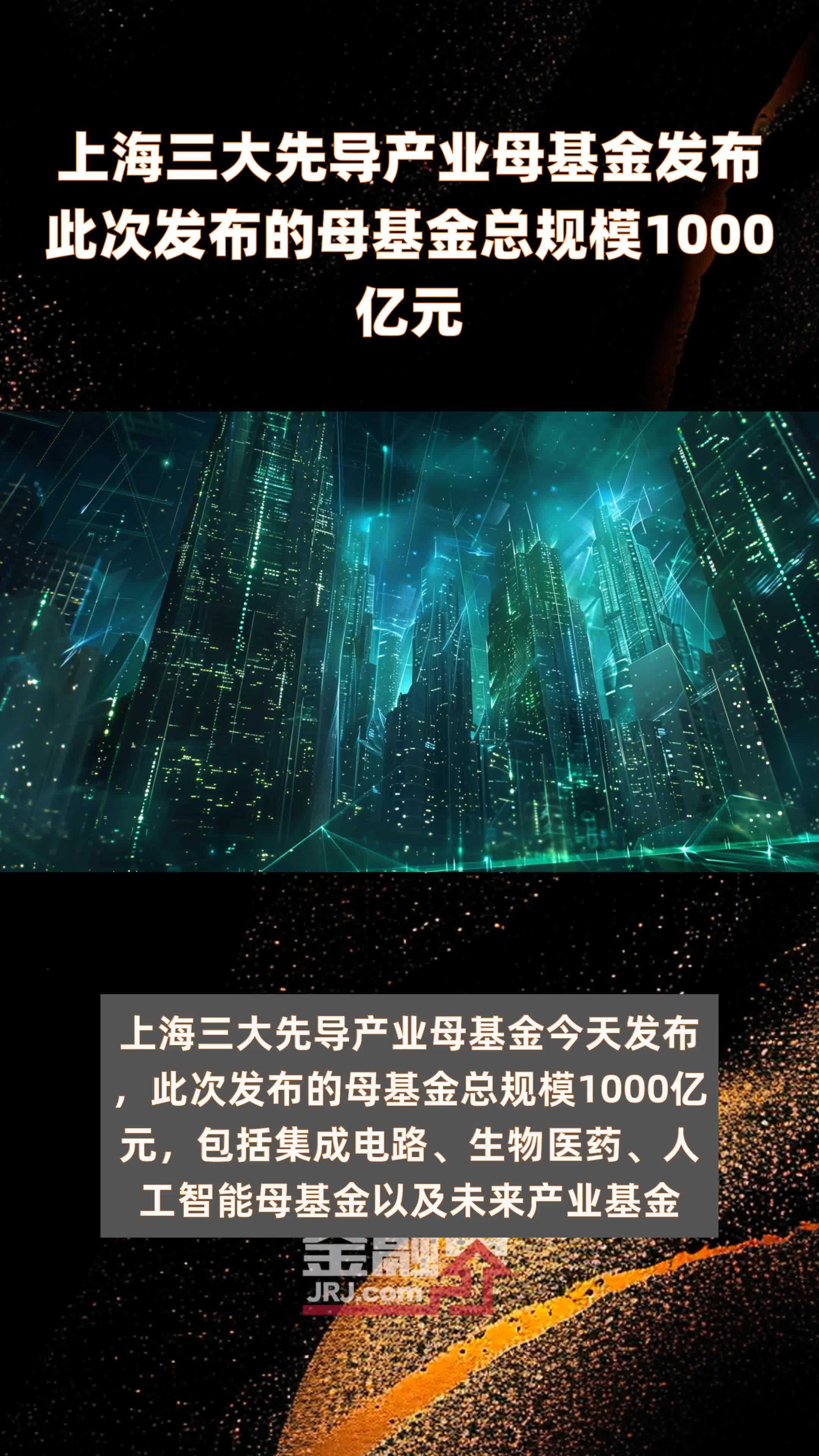 一周产业基金｜苏州发布两大百亿级基金；江苏省战新母基金第三批产业专项基金启动