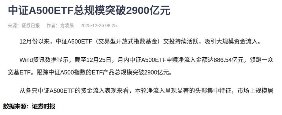 单日成交额超525亿元！中证A500ETF成最受宠宽基品种，资金流向透露什么信号？