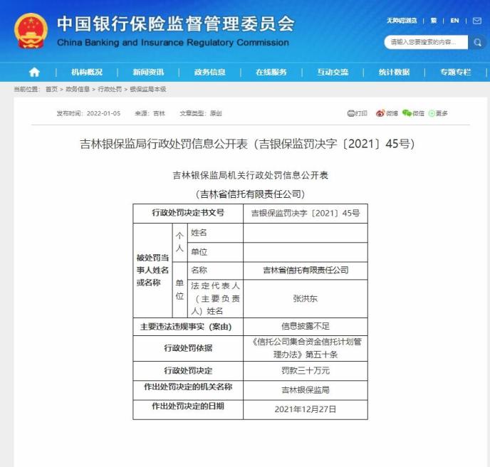 资产管理产品信披新规发布 信托产品透明度有望进一步增强